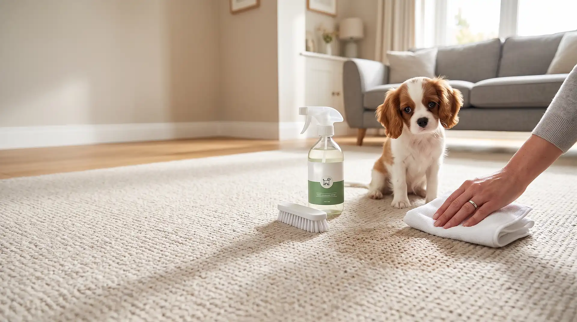 How to Clean Dog Pee From a Carpet