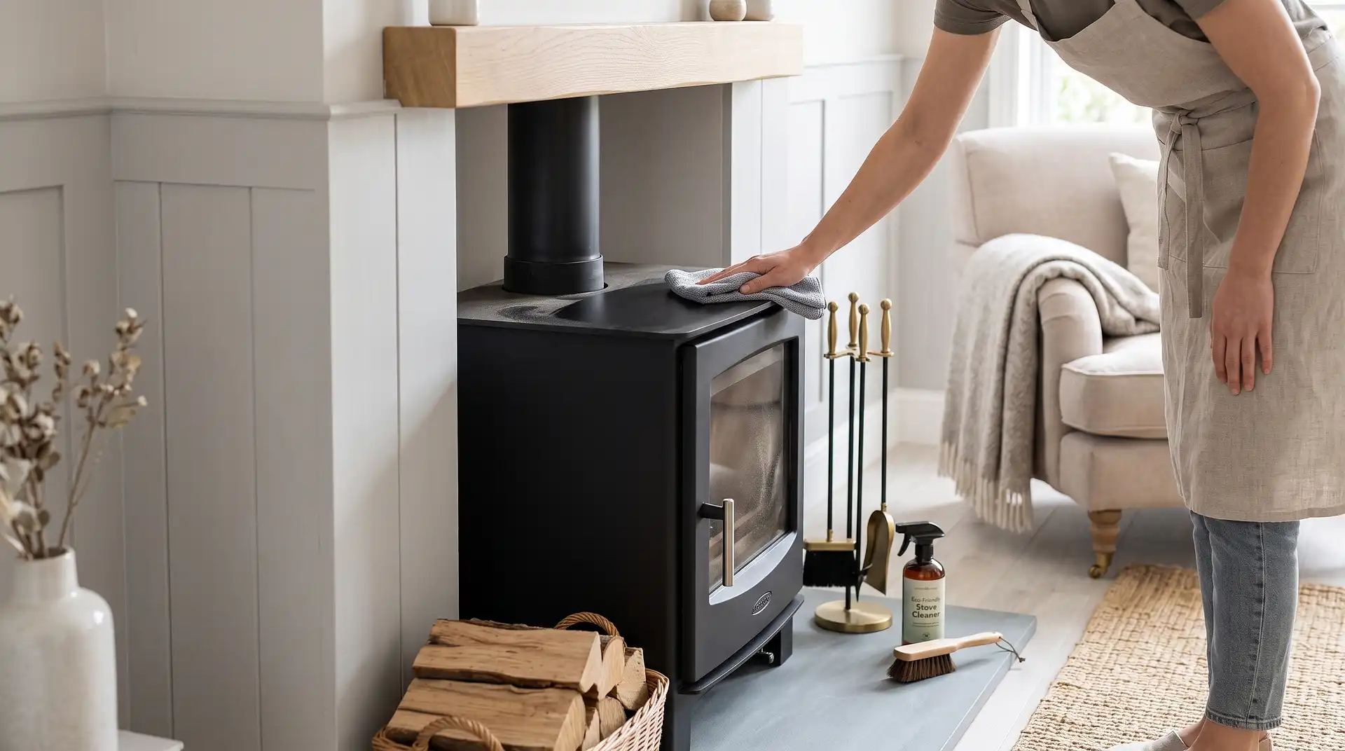 How to Clean a Wood Burning Stove Exterior