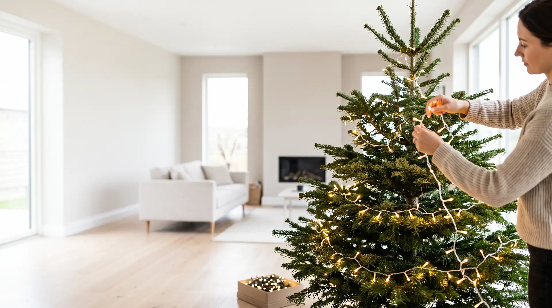 How to Put Christmas Lights on a Tree