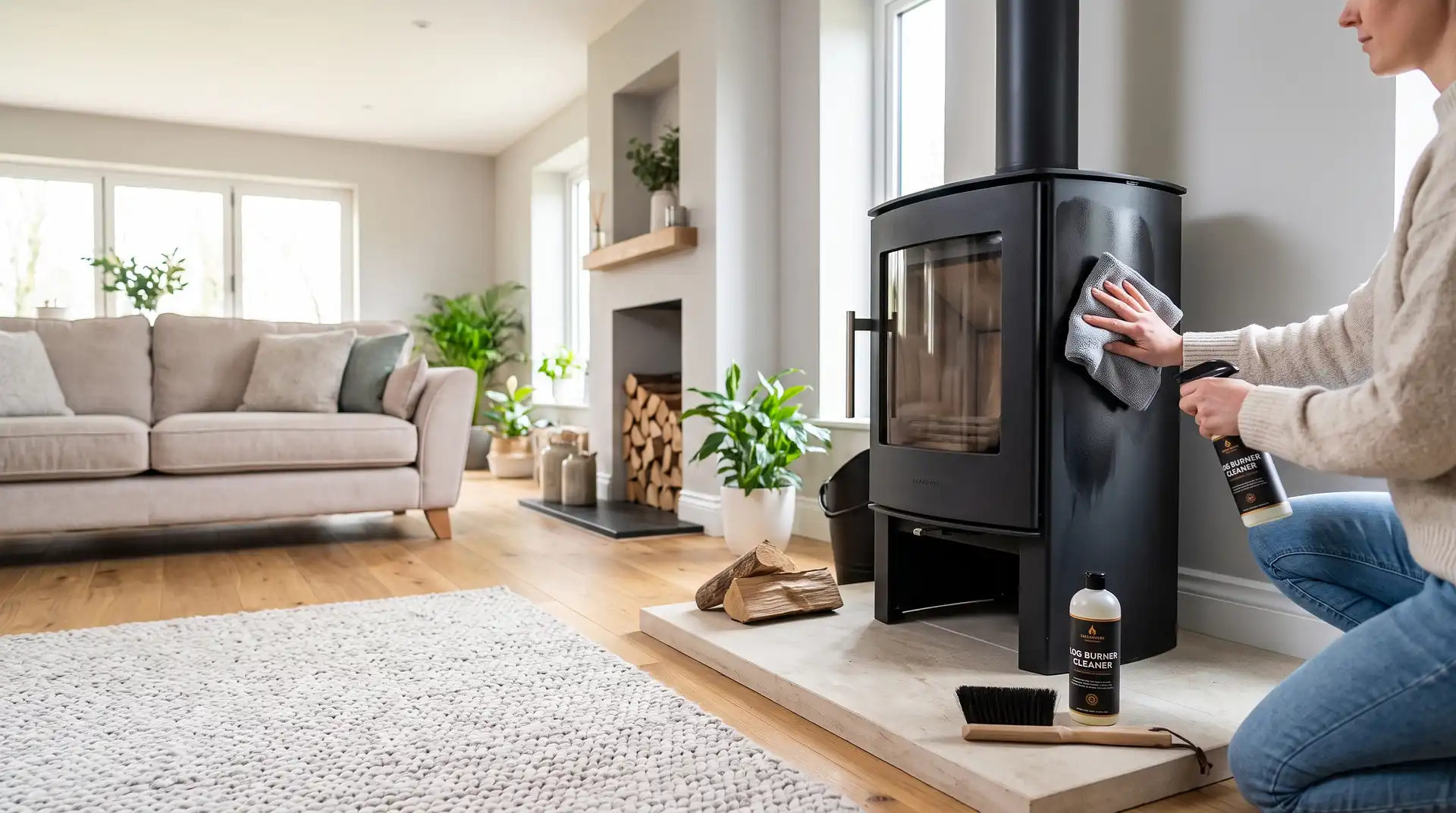 How to Clean the Exterior of a Log Burner