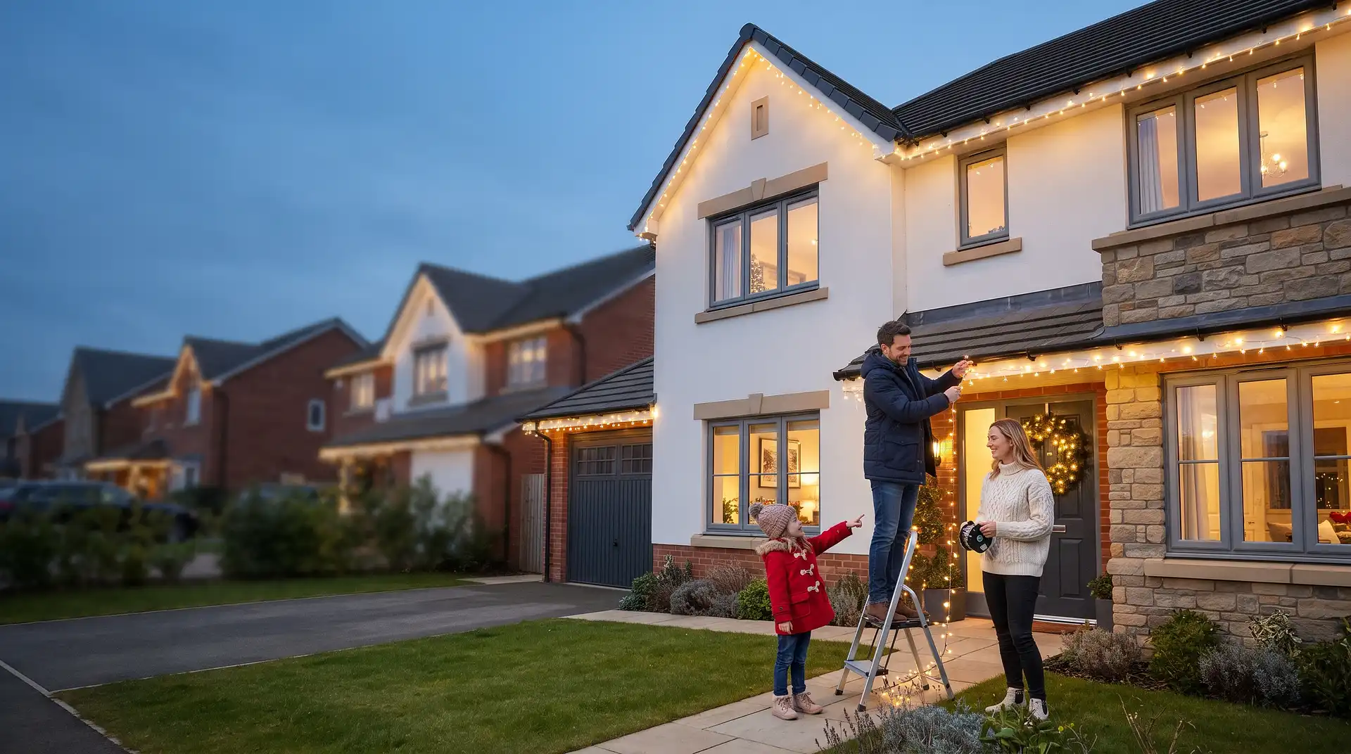 How to Hang Christmas Lights on the House