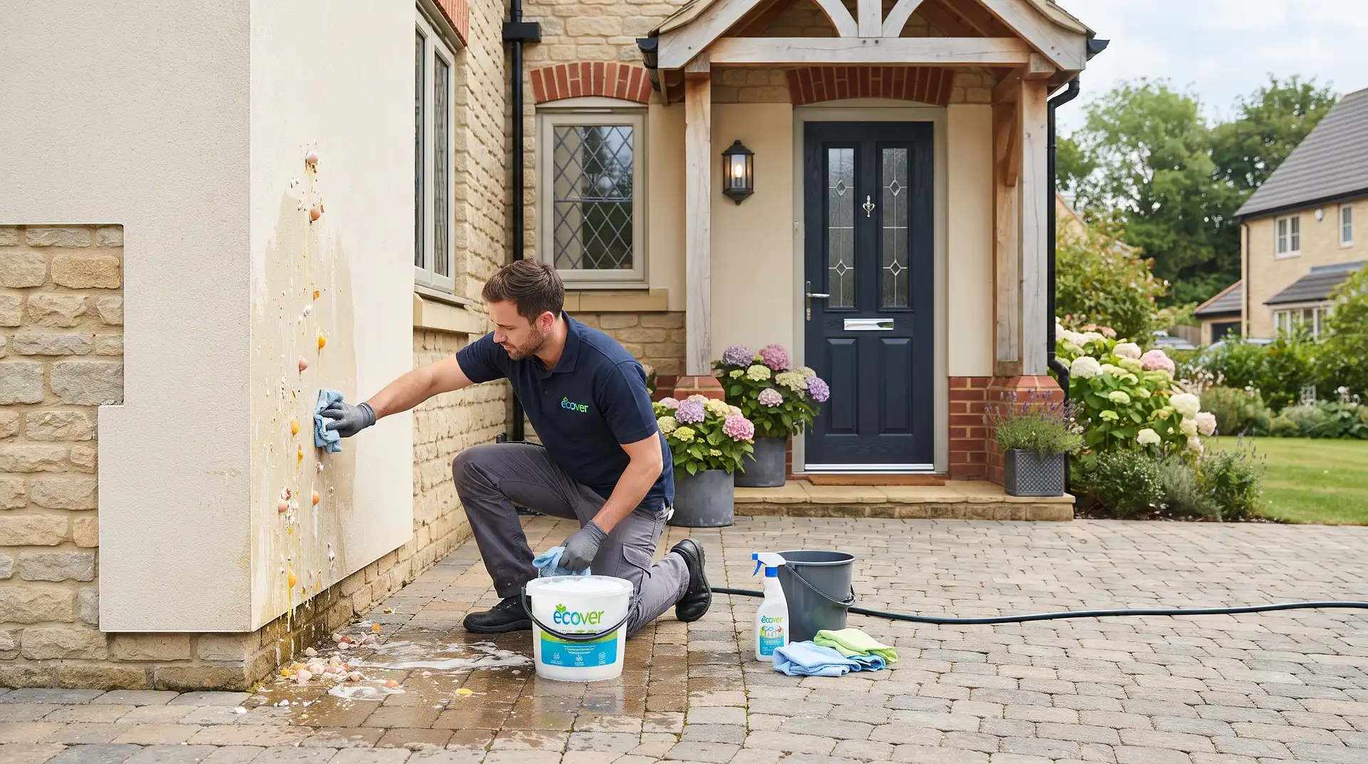 How to Clean Up an Egged House