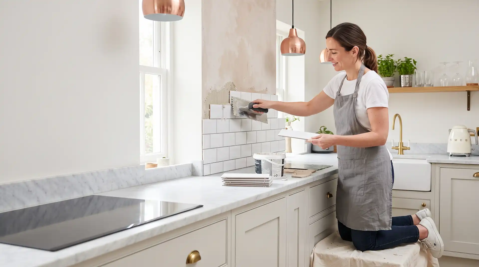 How to Tile a Kitchen Wall