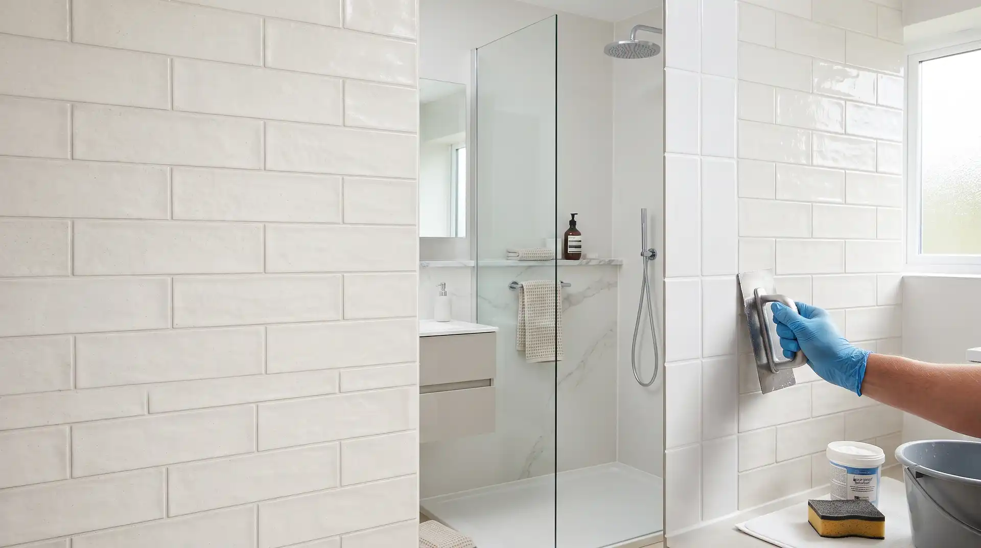 How to Regrout Bathroom Tiles