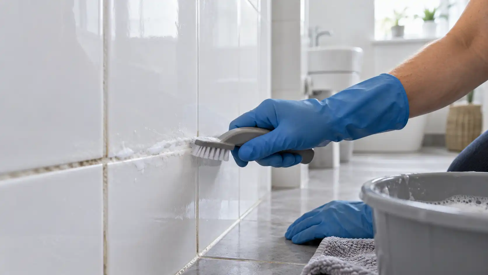 How to Clean Bathroom Grout